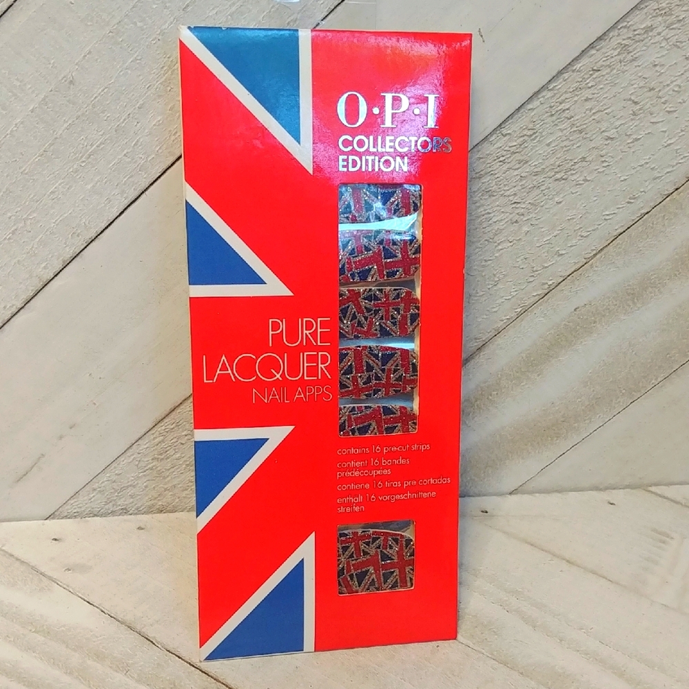 NEW OPI Pure Lacquer Nail Apps - Union Jack Design